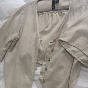 Baige shirt / shorts sleeve